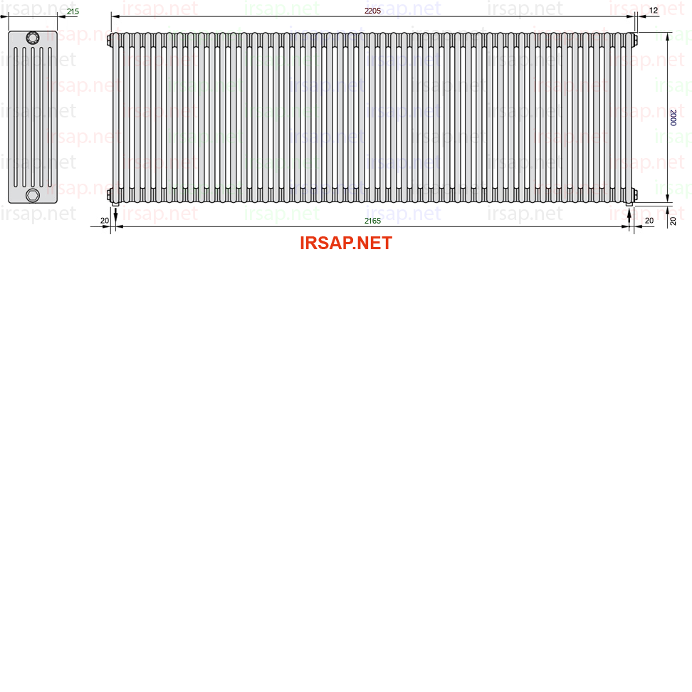 Радиатор IRSAP Tesi 62000/49 T16 CL 01